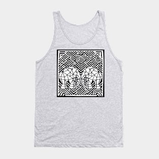 Geometric Elephants 2 Tank Top